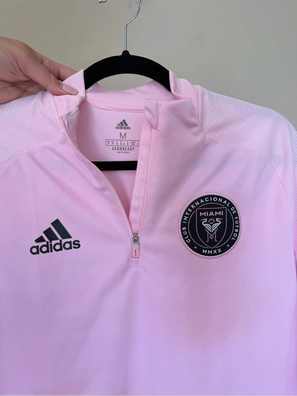 Adidas Pink Inter Miami CF adidas Quarter-Zip Training Jacket